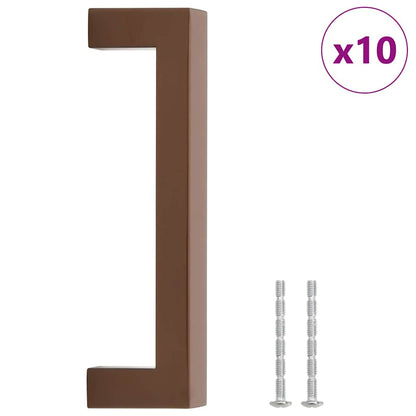 Maniglie per Mobili 10pz Bronzo 128mm in Acciaio Inox