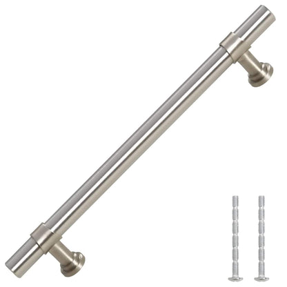 Maniglie per Mobili 10pz Argento 128mm in Acciaio Inox