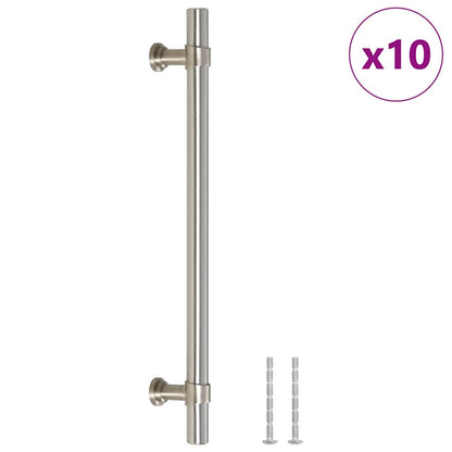 Maniglie per Mobili 10pz Argento 160mm in Acciaio Inox