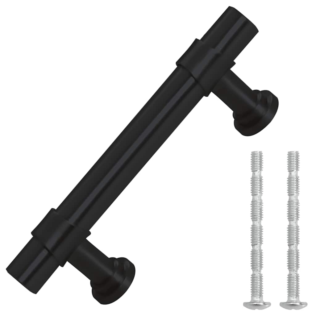 Maniglie per Mobili 10pz Nere 64mm in Acciaio Inox