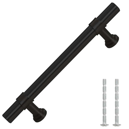 Maniglie per Mobili 10pz Nere 96mm in Acciaio Inox