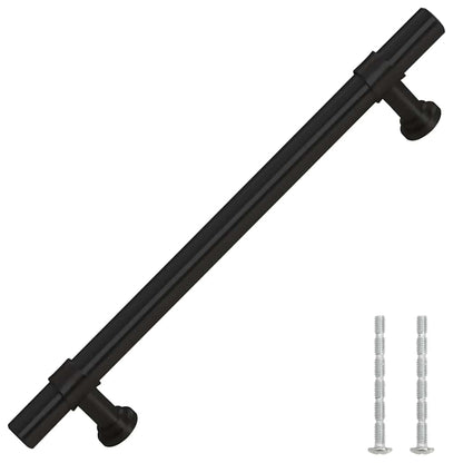 Maniglie per Mobili 10pz Nere 128mm in Acciaio Inox