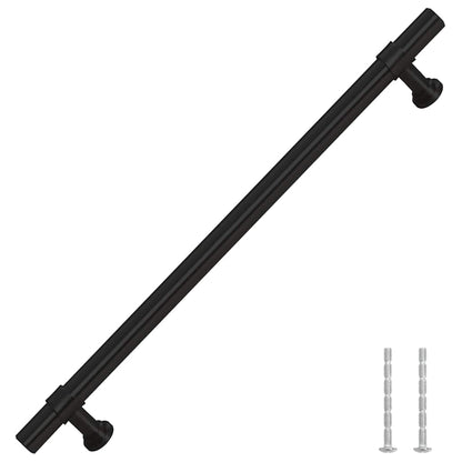 Maniglie per Mobili 5pz Nere 192mm in Acciaio Inox