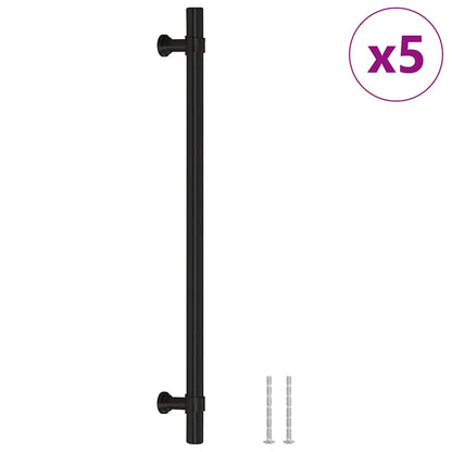 Maniglie per Mobili 5pz Nere 224mm in Acciaio Inox