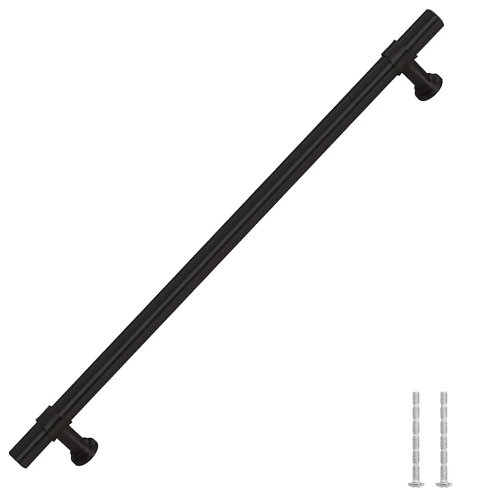 Maniglie per Mobili 5pz Nere 224mm in Acciaio Inox