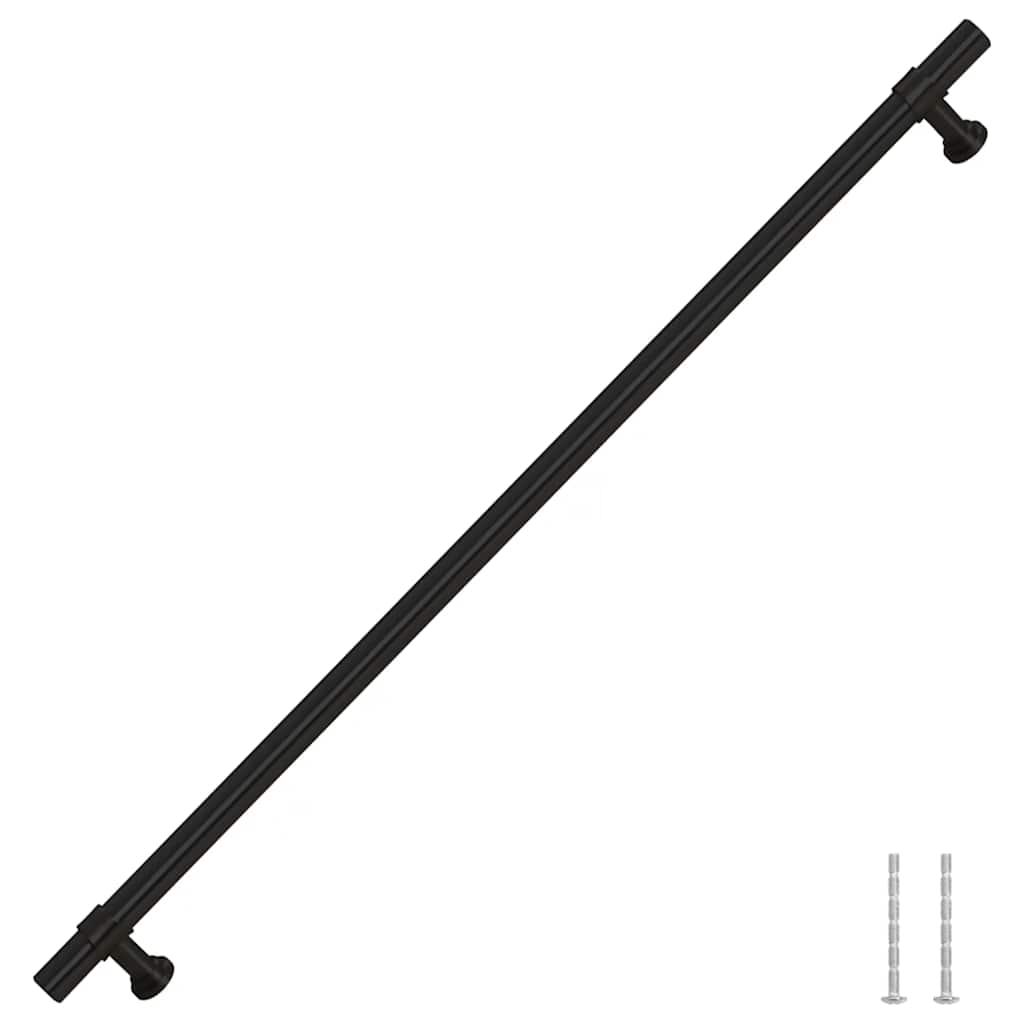 Maniglie per Mobili 5pz Nere 320mm in Acciaio Inox
