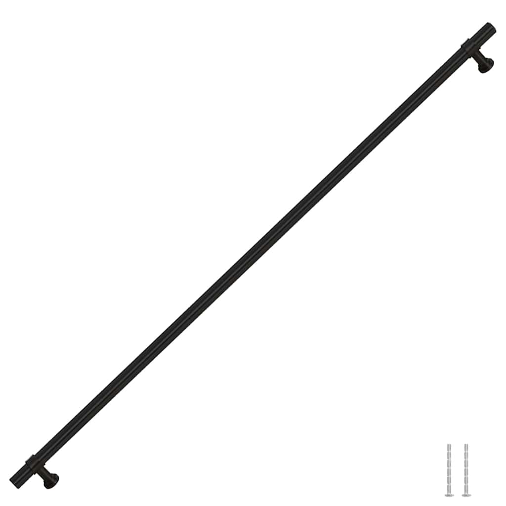 Maniglie per Mobili 5pz Nere 480mm in Acciaio Inox