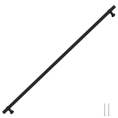 Maniglie per Mobili 5pz Nere 480mm in Acciaio Inox