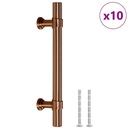 Maniglie per Mobili 10pz Bronzo 96mm in Acciaio Inox