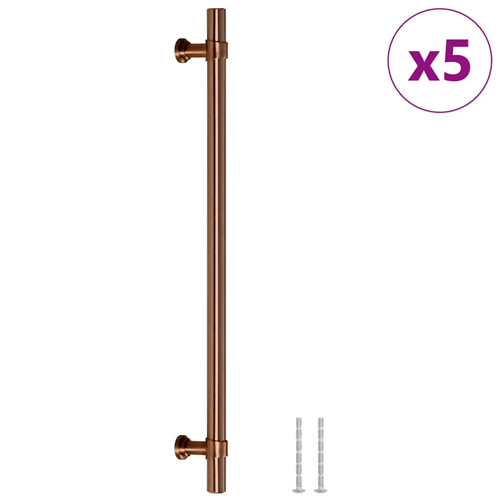 Maniglie per Mobili 5pz Bronzo 224mm in Acciaio Inox