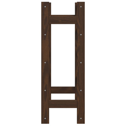 Portabottiglie per 20 Bottiglie Marrone Legno Massello di Pino