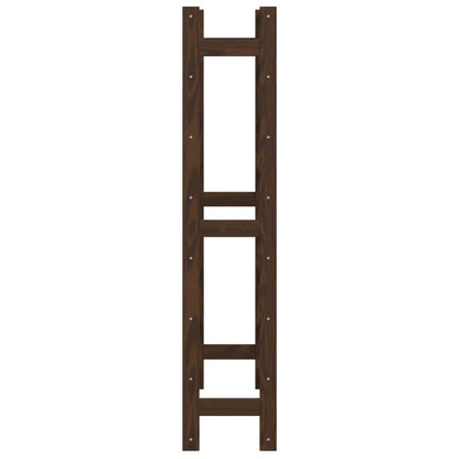 Portabottiglie per 56 Bottiglie Marrone Legno Massello di Pino