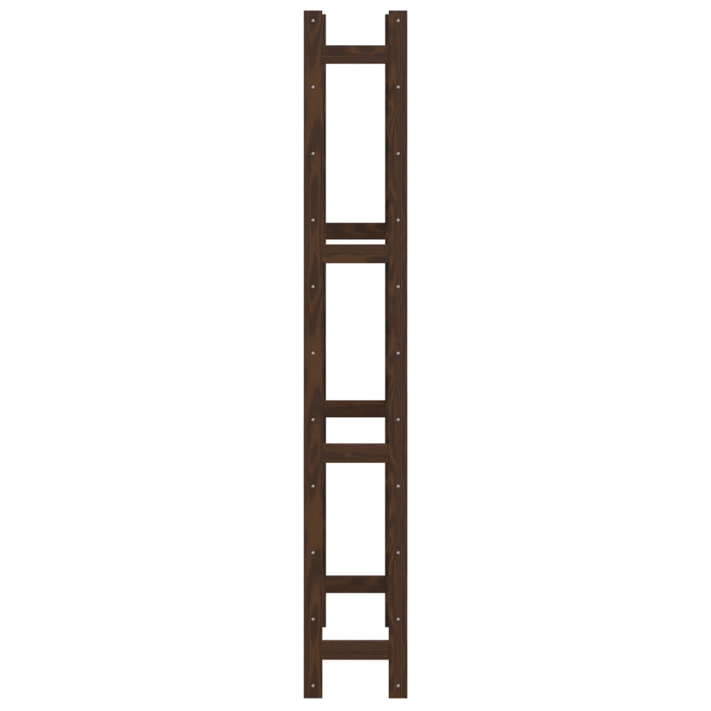Portabottiglie per 77 Bottiglie Marrone Legno Massello di Pino