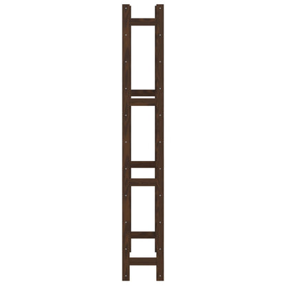 Portabottiglie per 77 Bottiglie Marrone Legno Massello di Pino