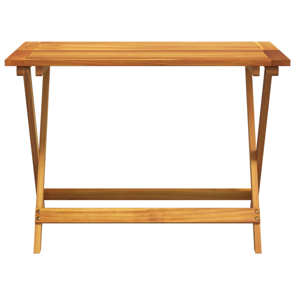 Set Pranzo da Giardino Pieghevole 5pz Legno Massello di Acacia