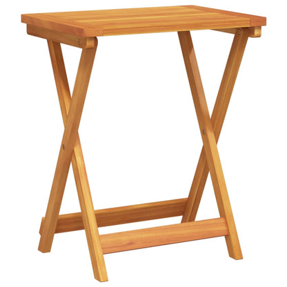 Set da Pranzo da Giardino Pieghevole 3 pz in Massello di Acacia