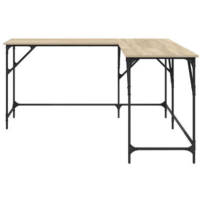 Scrivania Rovere Sonoma 149x149x75 cm in Legno Multistrato