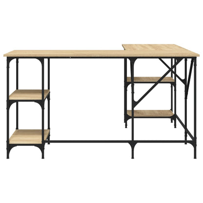 Scrivania Rovere Sonoma 139x139x75 cm in Legno Multistrato