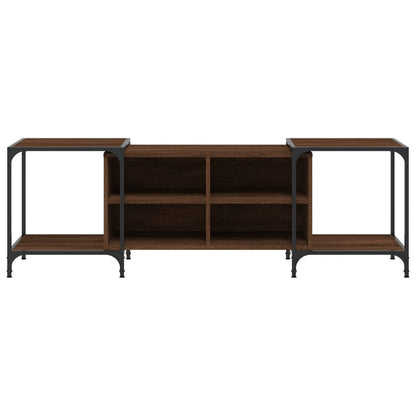 Mobile TV Rovere Marrone 153x37x50 cm in Legno Multistrato