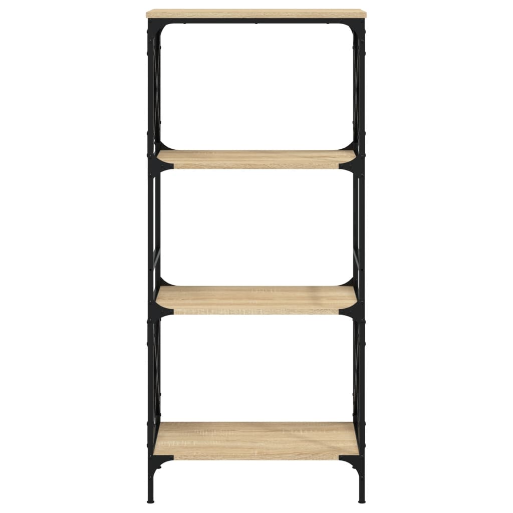 Libreria 4 Ripiani Rovere Sonoma 59x35x132 cm Legno Multistrato