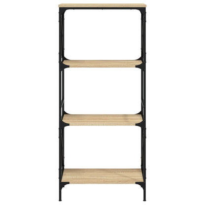 Libreria 4 Ripiani Rovere Sonoma 59x35x132 cm Legno Multistrato