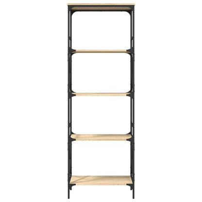 Libreria 5 Ripiani Rovere Sonoma 59x35x171 cm Legno Multistrato