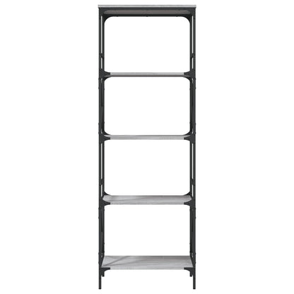 Libreria 5 Ripiani Grigio Sonoma 59x35x171 cm Legno Multistrato