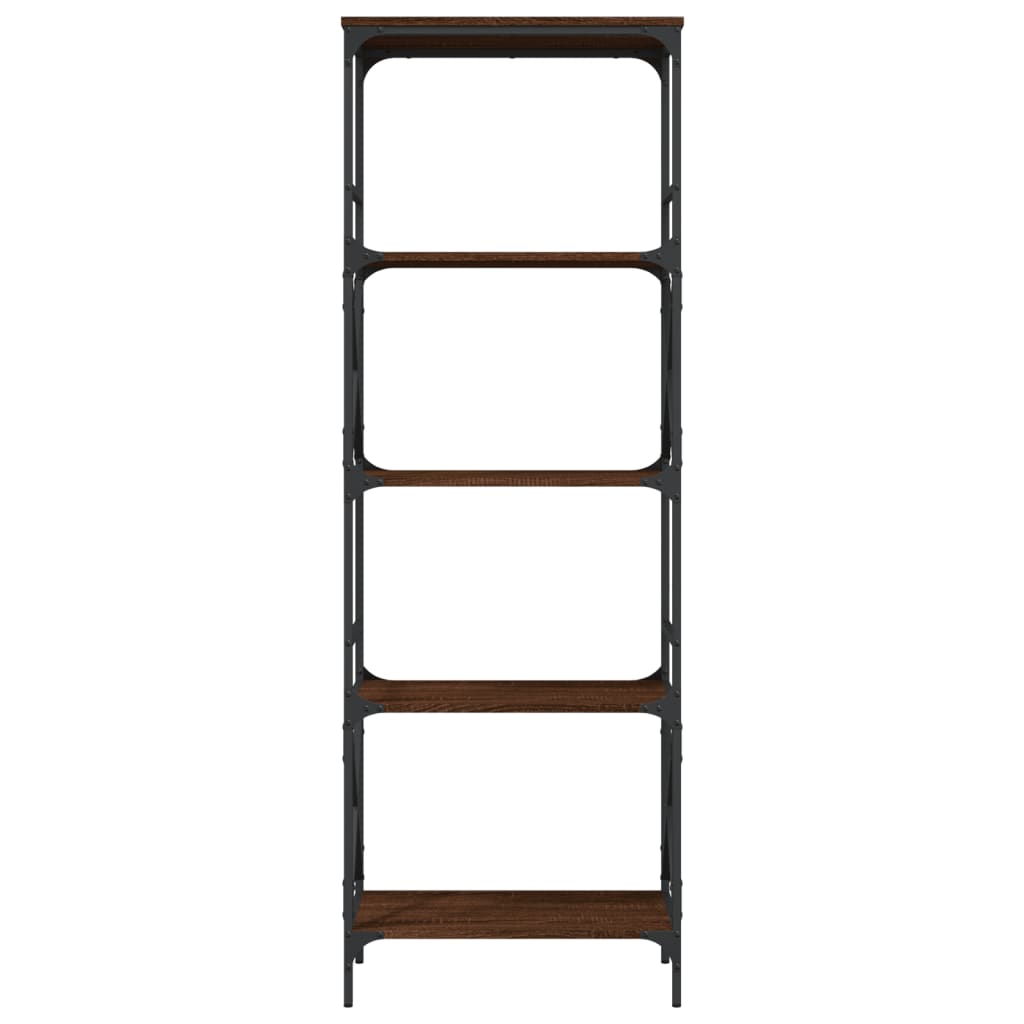 Libreria Rovere Marrone 5 Ripiani 59x35x171cm Legno Multistrato