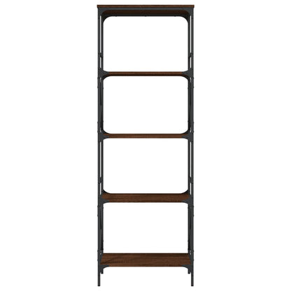 Libreria Rovere Marrone 5 Ripiani 59x35x171cm Legno Multistrato