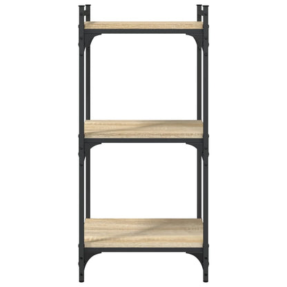 Libreria 3 Ripiani Rovere Sonoma 40x30x86 cm Legno Multistrato