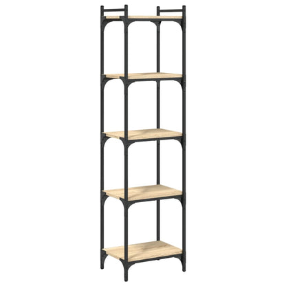 Libreria 5 Ripiani Rovere Sonoma 40x30x154 cm Legno Multistrato