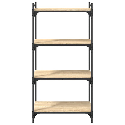 Libreria 4 Ripiani Rovere Sonoma 60x30x120 cm Legno Multistrato