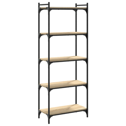 Libreria 5 Ripiani Rovere Sonoma 60x30x154 cm Legno Multistrato