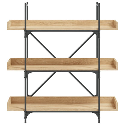Libreria 3 Ripiani Rovere Sonoma 100x33x108,5 Legno Multistrato