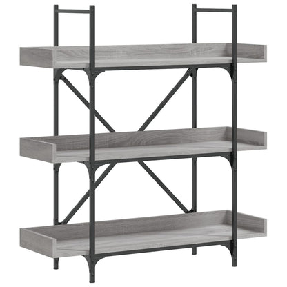 Libreria 3 Ripiani Grigio Sonoma 100x33x108,5 Legno Multistrato