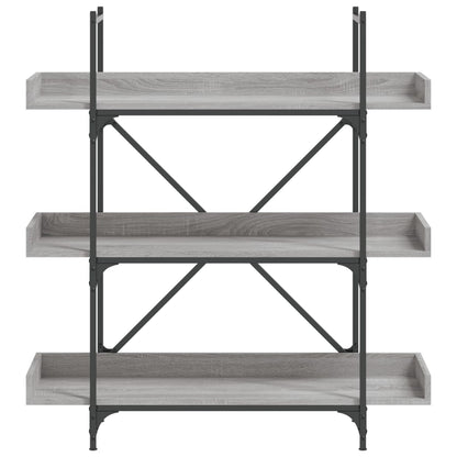 Libreria 3 Ripiani Grigio Sonoma 100x33x108,5 Legno Multistrato