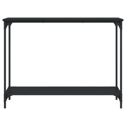 Tavolino Consolle Nero 101x30,5x75 cm in Legno Multistrato