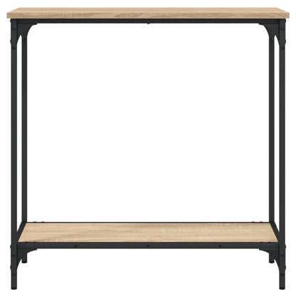 Tavolino Consolle Rovere Sonoma 75x30,5x75cm Legno Multistrato