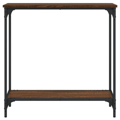 Tavolino Consolle Rovere Marrone 75x30,5x75cm Legno Multistrato