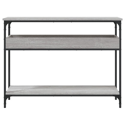 Tavolo Consolle Ripiano Grigio Sonoma 100x29x75cm Multistrato