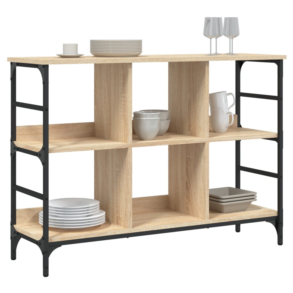 Credenza Rovere Sonoma 102x32x73,5 cm in Legno Multistrato