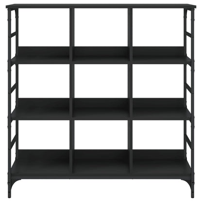 Credenza Nera 102x32x103,5 cm in Legno Multistrato