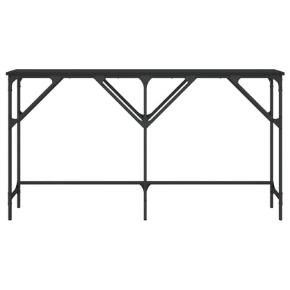 Tavolino Consolle Nero 140x29x75 cm in Legno Multistrato