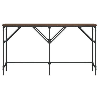 Tavolino Consolle Rovere Marrone 140x29x75 cm Legno Multistrato