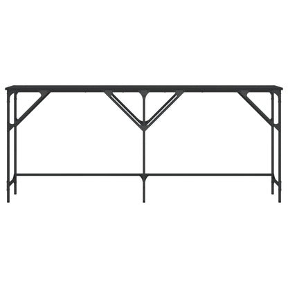 Tavolino Consolle Nero 180x29x75 cm in Legno Multistrato