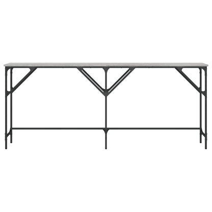 Tavolo Consolle Grigio Sonoma 180x29x75 cm in Legno Multistrato