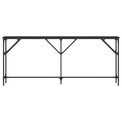 Tavolino Consolle Nero 180x23x75 cm in Legno Multistrato