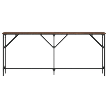 Tavolino Consolle Rovere Marrone 180x23x75 cm Legno Multistrato