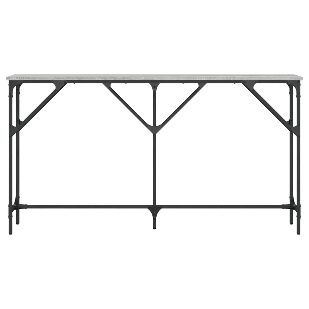 Tavolo Consolle Grigio Sonoma 140x23x75 cm in Legno Multistrato