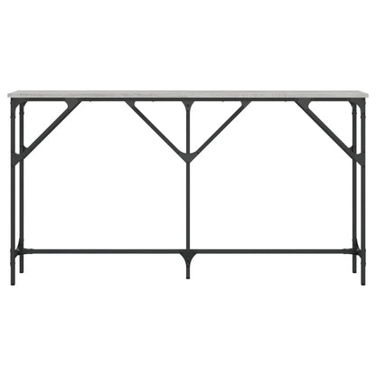 Tavolo Consolle Grigio Sonoma 140x23x75 cm in Legno Multistrato